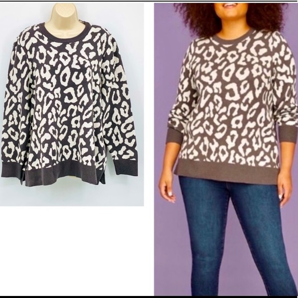 Lane Bryant Sweaters - SOLD• Animal print Lane Bryant sweater